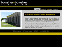 Tablet Screenshot of bowsherandbowsher.com
